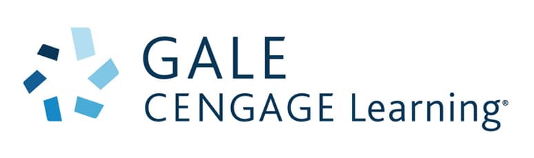 Gale Cengage Learning logo with a blue geometric design on the left and the company name in blue text on the right.